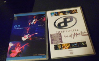 DVDt DEEP PURPLE : Live 2DVD  + G 3  Live Yngwie,Vai,