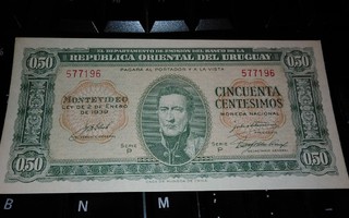 Uruguay 50 Cent 1939 UNC