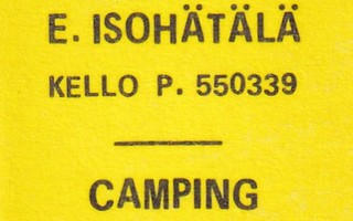 Haukipudas Camping. E. Isohätälä . K - valinta   b391
