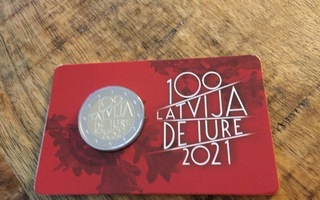 Latvia 2 € 2021 De Iure 100