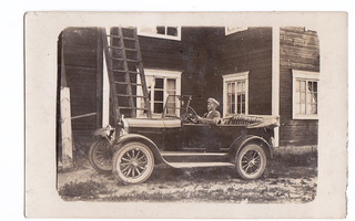 VANHA Valokuva UPEA Auto 1920-l Postikorttikoko
