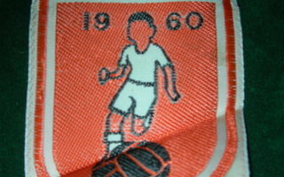 Vanha jalkapallo kangasmerkki 1960