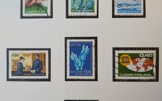 1966 Suomi postimerkki 9 kpl