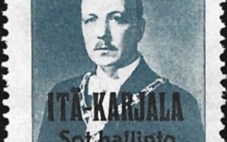 1941 Itä-Karjala Ryti 1,75 mk Normaali R leimattu  LaPe 23 I