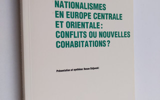 Dusan Sidjanski : Nationalismes En Europe Centrale Et Ori...