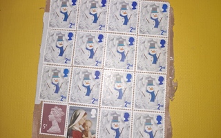12x postimerkit ulkomaa