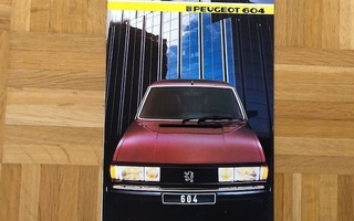 Esite Peugeot 604, vuodelta 1985