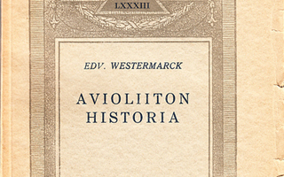 Edvard Westermarck: Avioliiton historia
