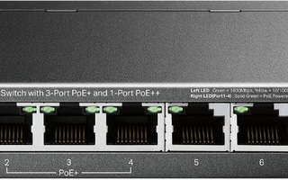 TP-Link 6-porttinen Gigabit Desktop Switch, joss