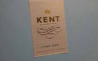 TT-etiketti Kent long size cigarettes