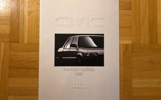 Esite Honda Civic 4-ovinen vuodelta 1987