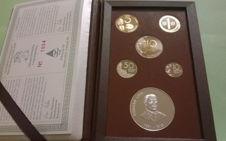 Vuosisarja Lihr 1996 PROOF + hopea jetoni 31 g (925).