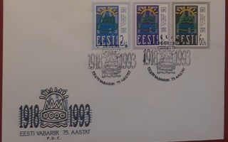 Viro 1993 - Tasavalta 75v  FDC