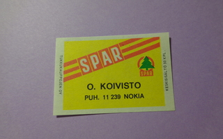 TT-etiketti Spar O. Koivisto, Nokia