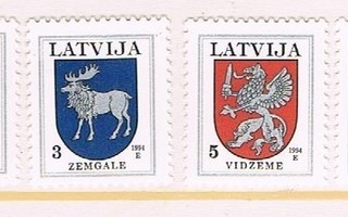 Latvia 1994 - Vaakunat (4)  ++