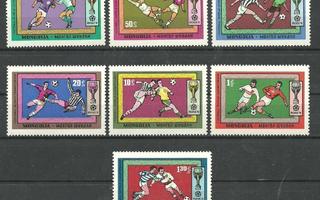 JALKAPALLO urheiluaiheinen sarja MM 1970 MONGOLIA **