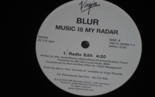 BLUR - Music Is My Radar - 12" single - 2000 indie rock EX-