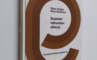 Esko Hoppu : Suomen vakuutusoikeus