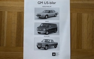 Esite GM mallisto 1991: Chevrolet, Pontiac, Buick, Cadillac