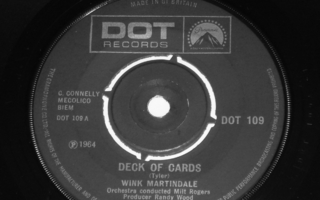 7" WINK MARTINDALE - Deck Of Cards - single 1964 pop RnR EX-