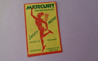 TT-etiketti Mercury impregnated, made in Finland