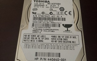 Toshiba 2,5” Kiintolevy 160GB Sata