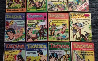 Tarzan sarjakuvalehtiä vuosilta 1973-1975