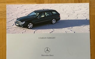 Esite Mercedes S211 E-luokka farmarit,2005,sis myös E 55 AMG