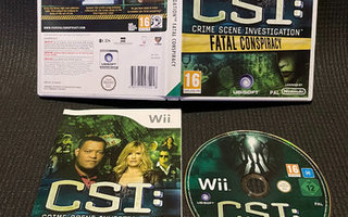 CSI Crime Scene Investigation Fatal Conspiracy Wii - CiB