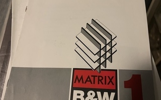 B&W Matrix 1 Digital Monitors käyttöohjekirja