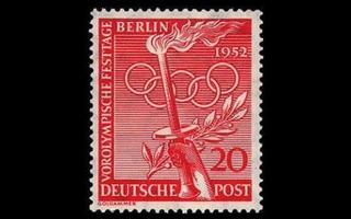 Berlin 90 ** Esiolympialaiset 20 Pf (1952)