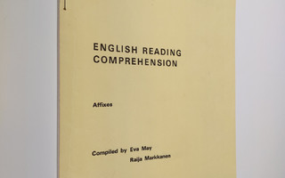 English reading comprehension Affixes