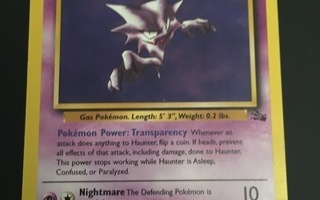 Haunter - Rare 21/62 Fossil Pokemon