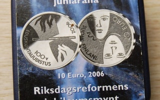 10 euro 2006 eduskuntauudistus, hopeaa, proof