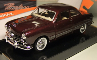 Ford custom coupe -49 Punainen 1:24