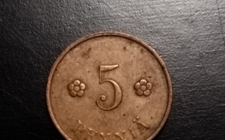 5 penniä 1937