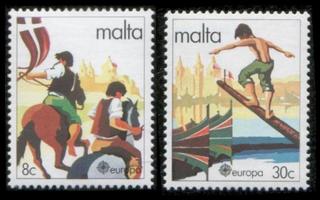 Malta 628-9 ** Europa (1981)