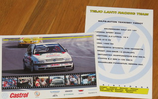 VW Golf GTI 16v kortti - Teijo Lahti Racing Team