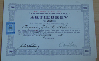 Hedman & Nielsen Oy Ab 1924