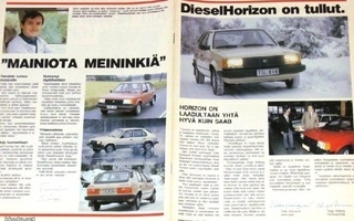 1985 Talbot Horizon Diesel esite - KUIN UUSI - Simo Lampinen