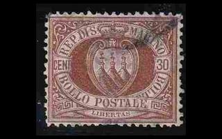 San Marino 4 o Vaakuna 30 C (1877)