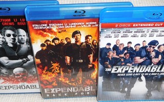 Expendables 1-3 trilogia [4x Blu-ray] (3 elokuvaa)