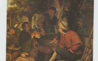 Adrian van Ostaden maalauksesta:"Rustende reizigers"    (T)