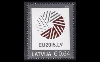 Latvia 928 ** EU-puheenjohtajuus (2015)