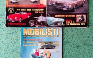 3 kpl Mobilisti lehtiä vuodelta 1999
