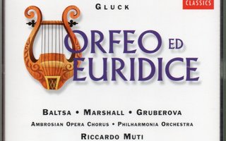 Christoph Willibald Gluck : Orfeus ja Eurydike - 2CD
