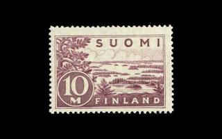 156II ** Yleism. 10 mk Saimaa pun.lila (1930)