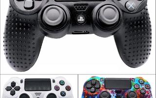 Silikonikuoret PS4 DualShock ohjaimelle ; VÄREJÄ