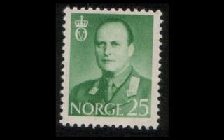 Norja 418 ** Olav V 25 öre (1958)