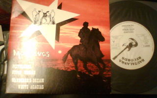7" EP : The Mustangs : Pistoleros ym. ( 1982 ) Sis.pk:t